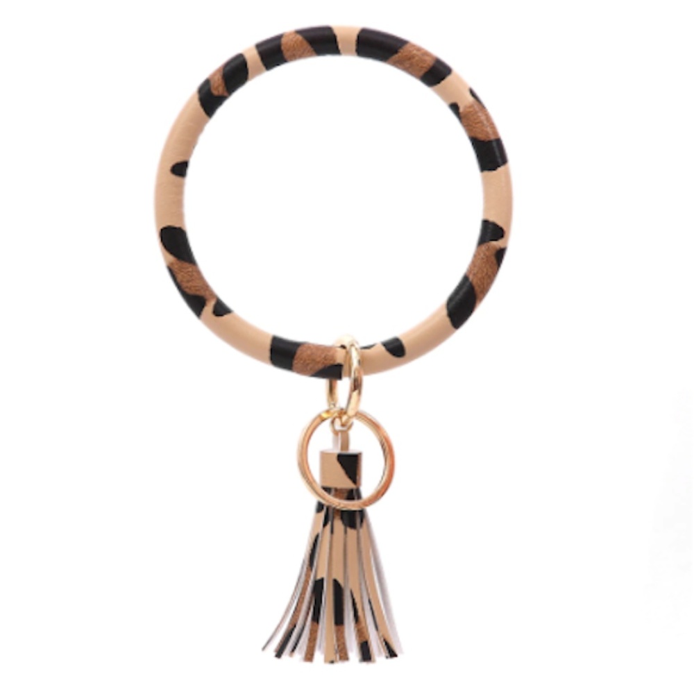 Leopard Wristlet Keychain